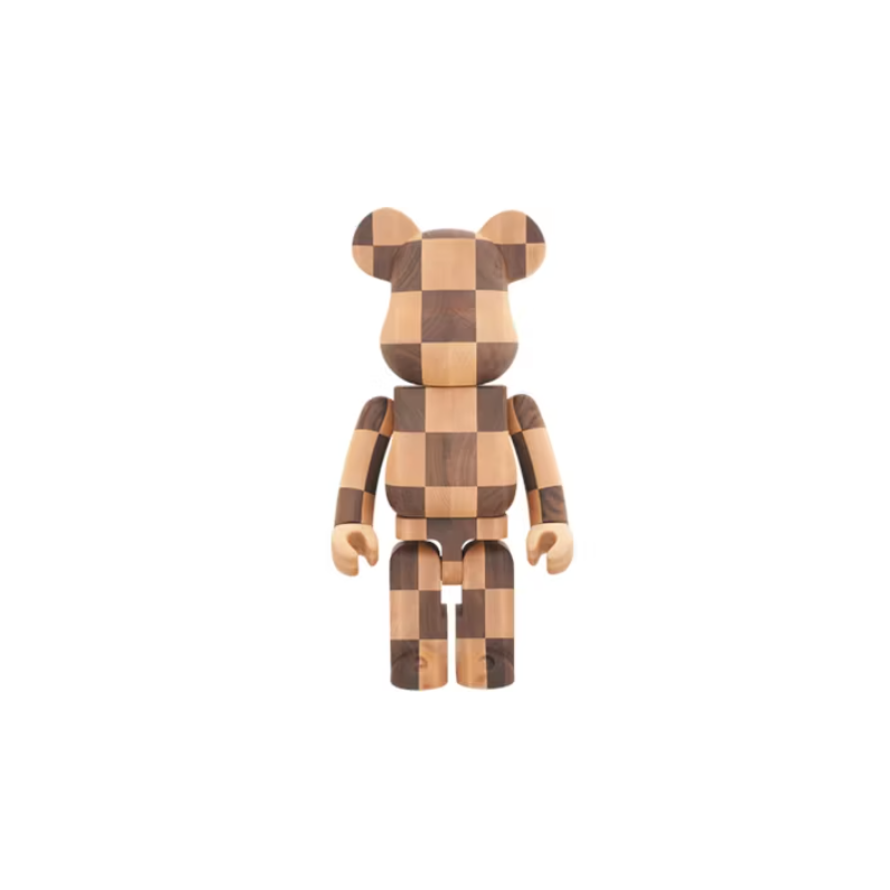 Bearbrick Karimoku Chess 1000% Wood