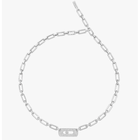 Collier Messika My Move en or blanc et diamants