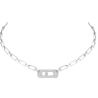 Collier Messika My Move en or blanc et diamants